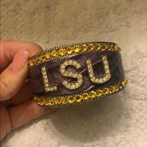 LSU jeweled cuff